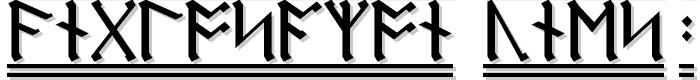 AngloSaxon Runes 2 font